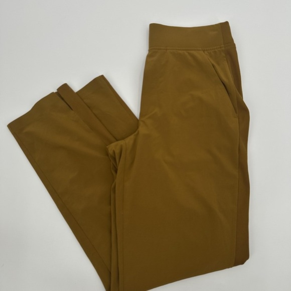 Athleta Women Olive Brown Jogger-Style Sweatpants
